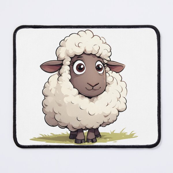 Item preview, Silly Fluffy Sheep – Adorable Cartoon Farm Animal Illustration designed and sold by Karolina’s Cozy Creations.
