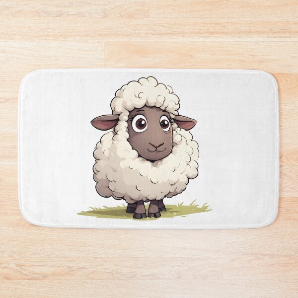 Item preview, Silly Fluffy Sheep – Adorable Cartoon Farm Animal Illustration designed and sold by Karolina’s Cozy Creations.