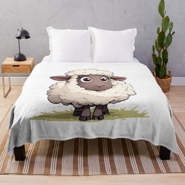 Item preview, Silly Fluffy Sheep – Adorable Cartoon Farm Animal Illustration designed and sold by Karolina’s Cozy Creations.