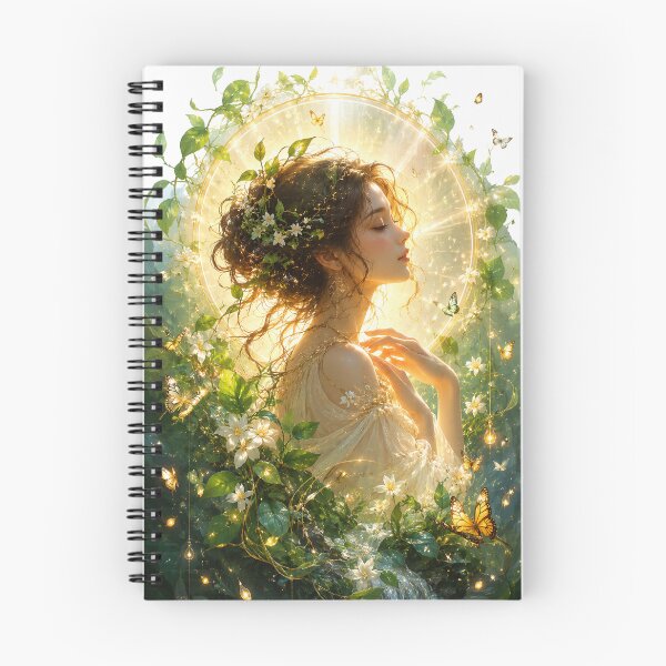 Item preview, Nature’s Light Goddess | Radiant Forest Beauty Artwork designed and sold by Sticleg.
