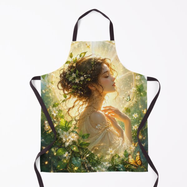 Item preview, Nature’s Light Goddess | Radiant Forest Beauty Artwork designed and sold by Sticleg.