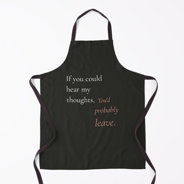 Item preview, If You Could Hear My Thoughts Typography designed and sold by Ink_and_think .
