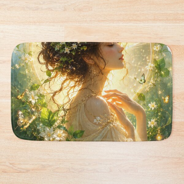 Item preview, Nature’s Light Goddess | Radiant Forest Beauty Artwork designed and sold by Sticleg.