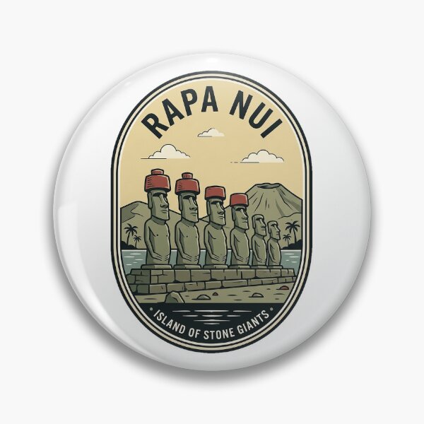 Item preview, Vintage Rapa Nui Easter Island Moai Stone Giants designed and sold by k3rstman1.