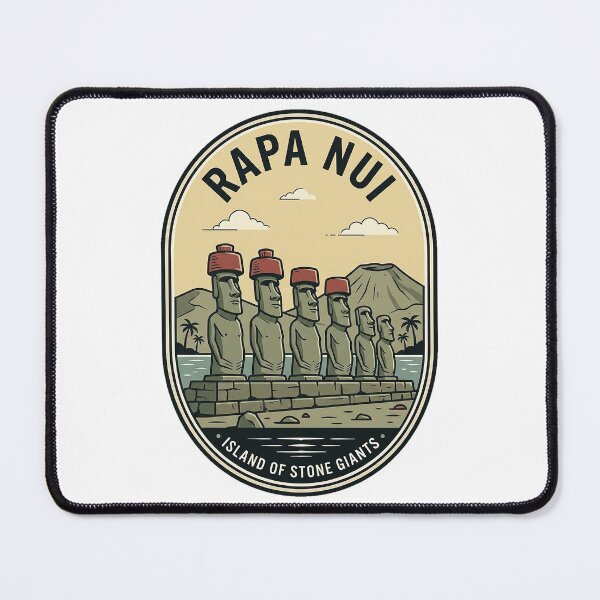 Item preview, Vintage Rapa Nui Easter Island Moai Stone Giants designed and sold by k3rstman1.