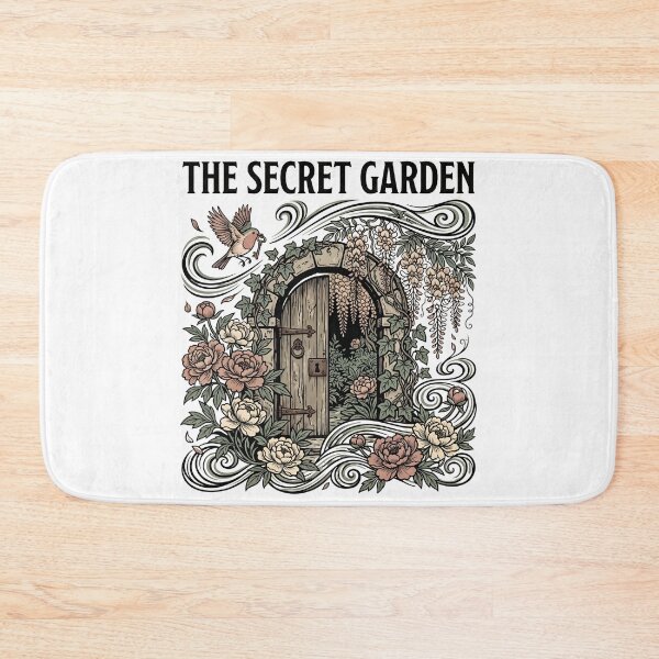 Item preview, Overgrown Stone Arch Door The Secret Garden Vintage Bird Art designed and sold by Fenay Designs.