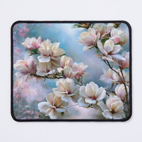 Item preview, Dream Magnolia Blossoms – Soft Impressionist Floral Art designed and sold by VelvetThornsArt.