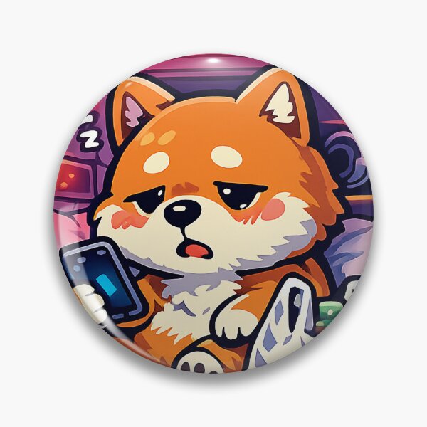 Item preview, Sleepy Shiba Inu in a Japanese Capsule Hotel Sticker | Kawaii Japan Travel Aesthetic designed and sold by kawaii animal store (in Japan).