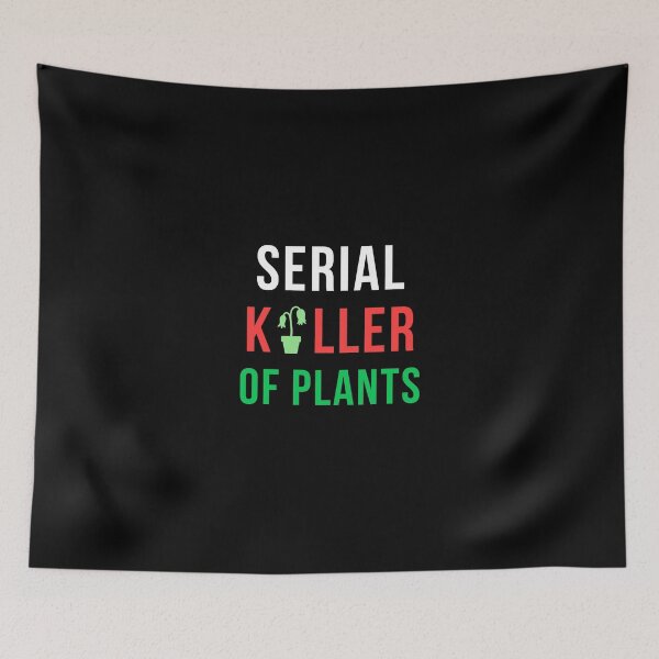 Item preview, Serial Killer Of Plants Funny Plant Lover Sticker Dark Humor Plant Parent Gift designed and sold by TongTang.