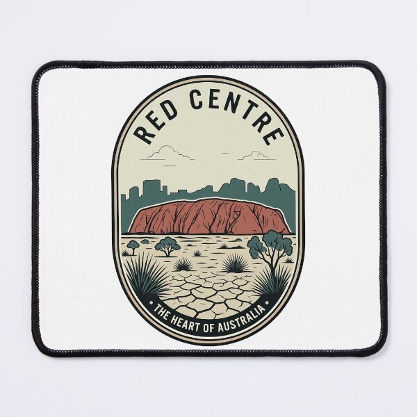 Item preview, Red Centre Uluru Australia Vintage Travel Badge designed and sold by k3rstman1.