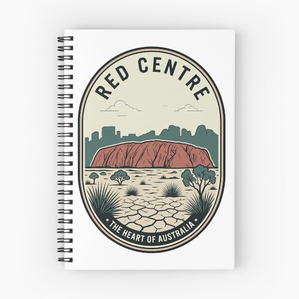 Item preview, Red Centre Uluru Australia Vintage Travel Badge designed and sold by k3rstman1.