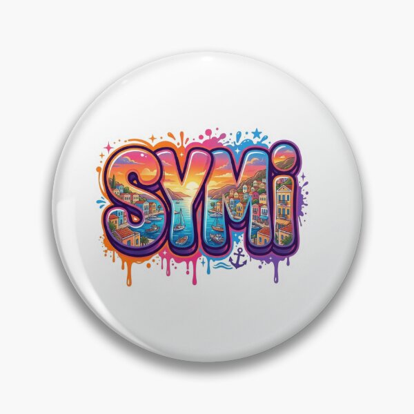 Item preview, Symi Harbor Graffiti Sticker designed and sold by Imaginarium of Chaos falcon88 .