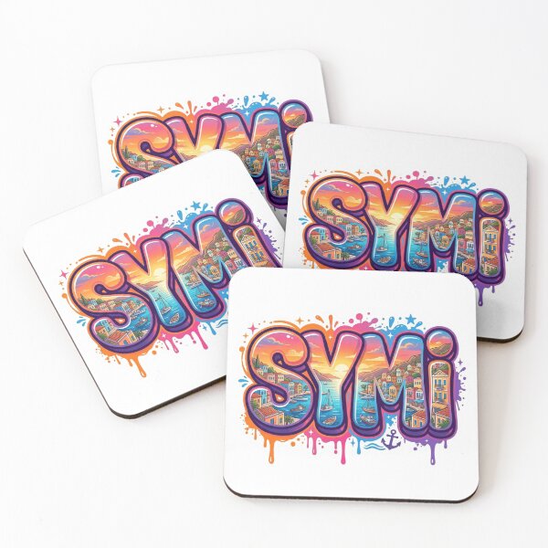 Item preview, Symi Harbor Graffiti Sticker designed and sold by Imaginarium of Chaos falcon88 .
