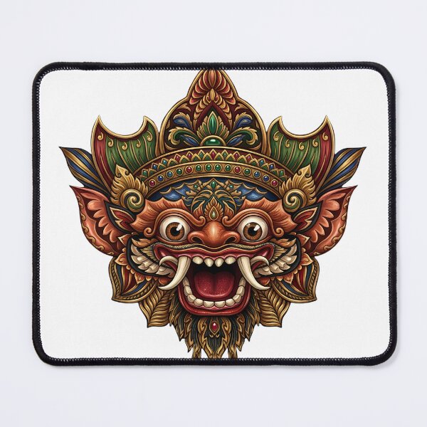 Item preview, Barong Bali Sacred Spirit Mask Art designed and sold by Curative Art.