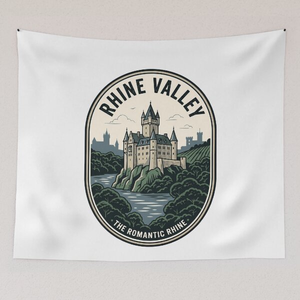 Item preview, Vintage Rhine Valley Germany Romantic Castle Travel designed and sold by k3rstman1.