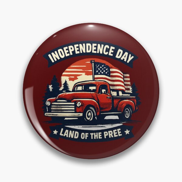 Item preview, Independence Day Vintage Truck. designed and sold by LunaPrintCo.