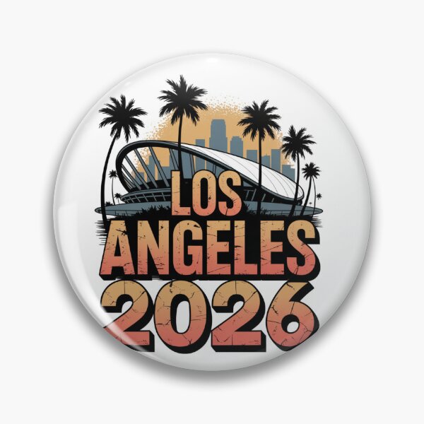 Item preview, Los Angeles 2026 Palm Tree Sunset T-Shirt V7 designed and sold by DarylWelsh2024.
