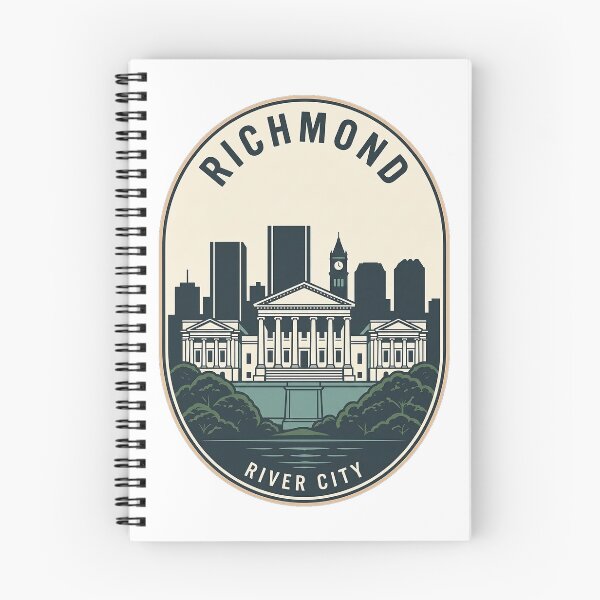 Aperçu de l'œuvre Emblème vintage de Richmond, Virginie, ville riveraine créée et vendue par k3rstman1.