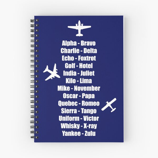 Item preview, Pilot Phonetic Alphabet Military Cadet Airplanes designed and sold by CreativeTwins.