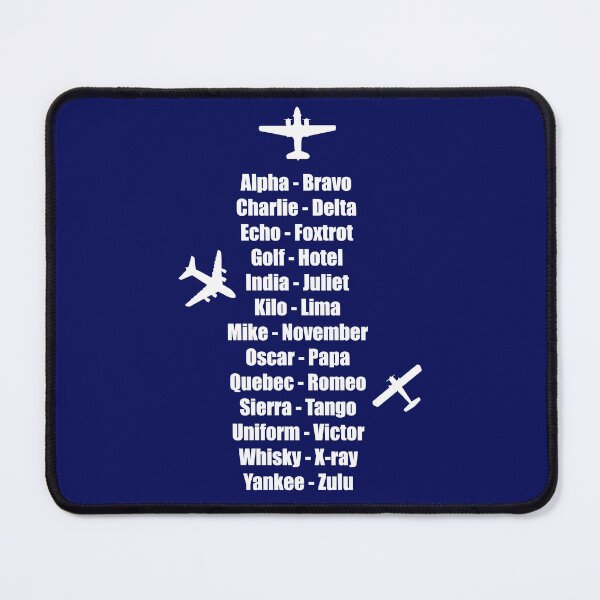 Item preview, Pilot Phonetic Alphabet Military Cadet Airplanes designed and sold by CreativeTwins.