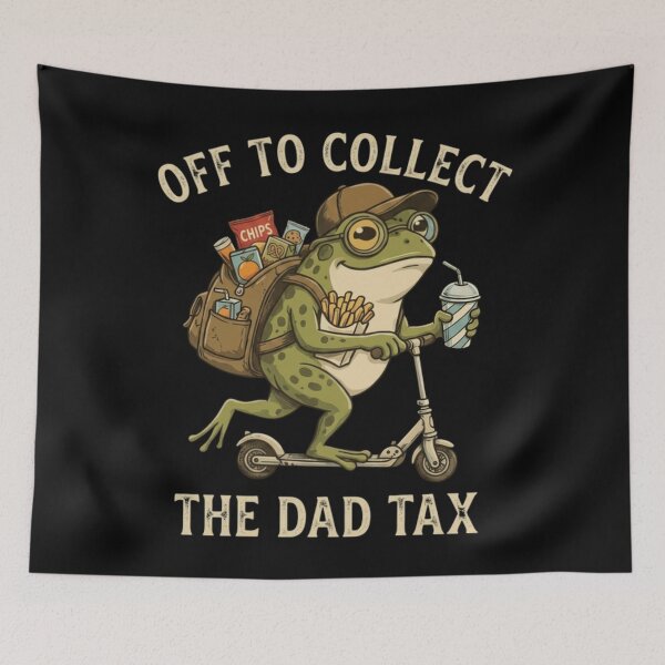 Item preview, Dad Tax Frog Snack Collector Funny Father Humor Design designed and sold by Surt-Tust.