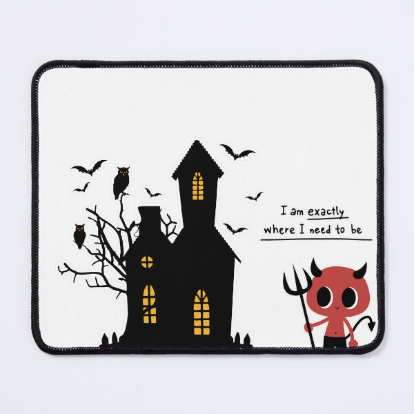 Item preview, Spooky Haunted House and Little Devil Halloween designed and sold by SoftAuraStudi0.