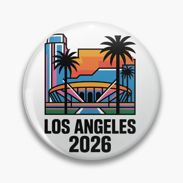 Item preview, Los Angeles 2026 Palm Tree Sunset T-Shirt V8 designed and sold by DarylWelsh2024.