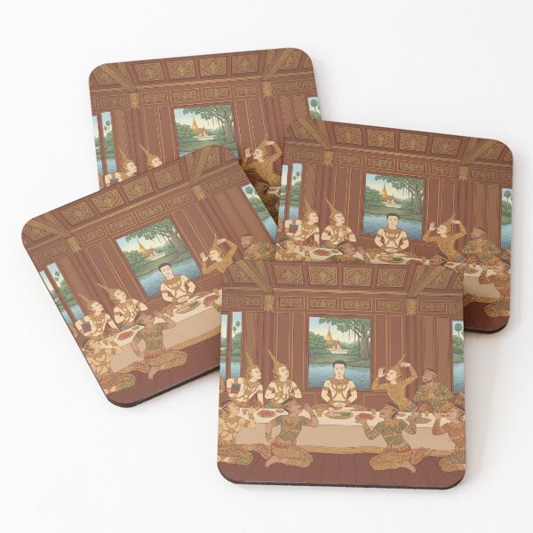 Item preview, The Thai Last Supper - Traditional Asian Art Reimagined designed and sold by SIAM MERMAID.