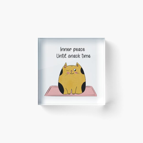 Item preview, Inner peace yoga cat designed and sold by Blissandlove.