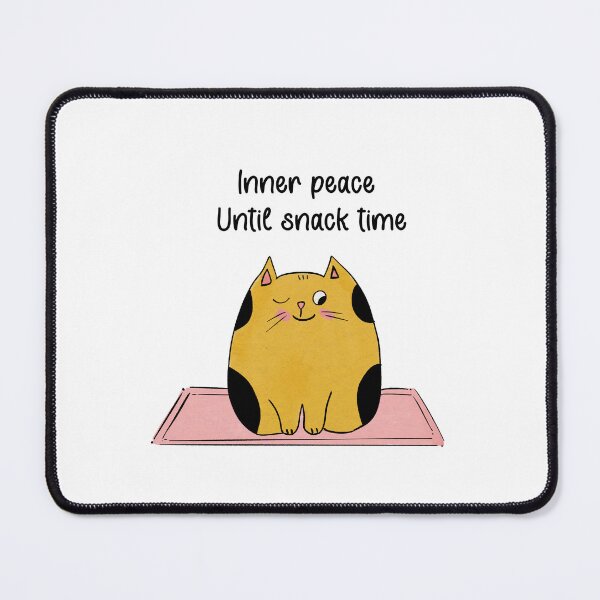 Item preview, Inner peace yoga cat designed and sold by Blissandlove.