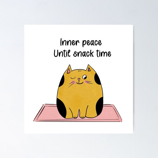 Item preview, Inner peace yoga cat designed and sold by Blissandlove.