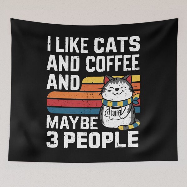 Item preview, I Like Cats Coffee Maybe 3 People designed and sold by SiarheiYur.