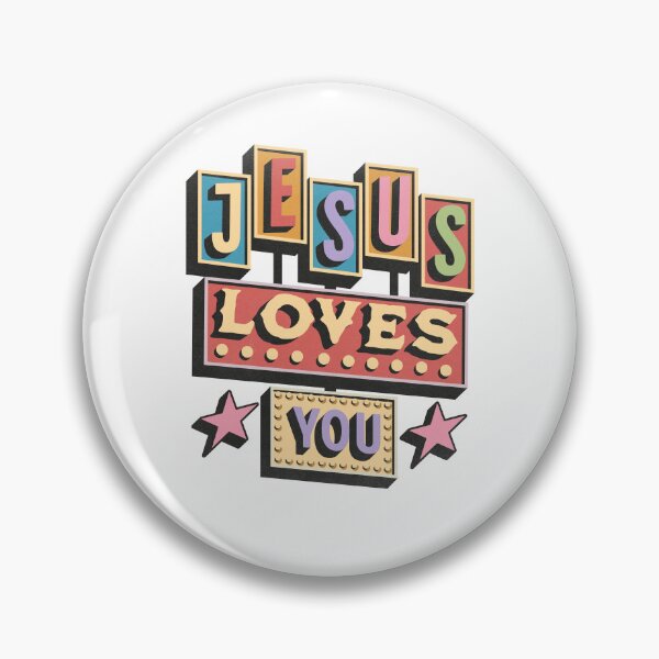 Item preview, Jesus Loves You Retro Vintage Style Graphic Design Men Women  designed and sold by RaakelSalo.