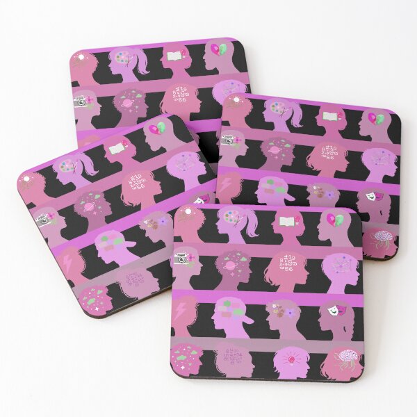 Item preview, Self Expressive world -  black medium orchid pink or fuchsia rose   designed and sold by Fabricatemyart.