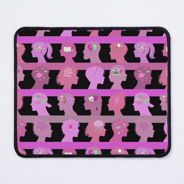 Item preview, Self Expressive world -  black medium orchid pink or fuchsia rose   designed and sold by Fabricatemyart.