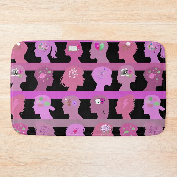 Item preview, Self Expressive world -  black medium orchid pink or fuchsia rose   designed and sold by Fabricatemyart.