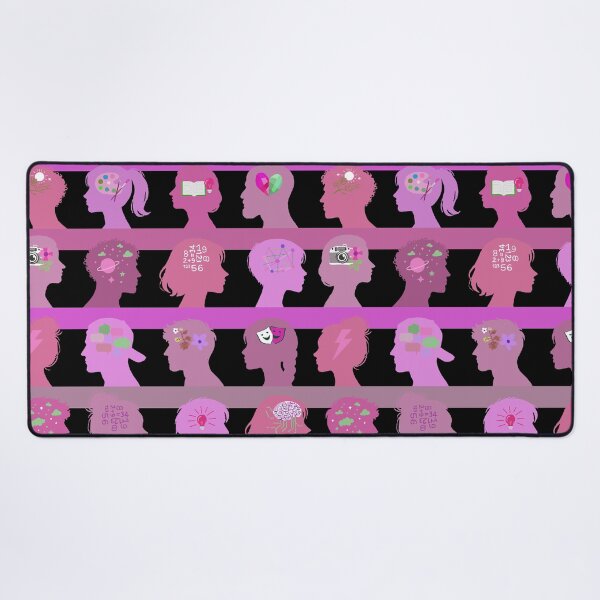 Item preview, Self Expressive world -  black medium orchid pink or fuchsia rose   designed and sold by Fabricatemyart.