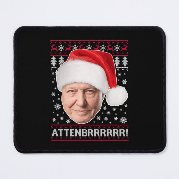 Item preview, David Attenborough Christmas Poster Design Today Graphic Art designed and sold by NiyaThievert.