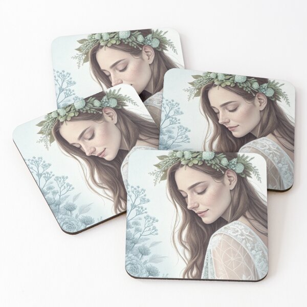 Item preview, Beautiful Woman with Flowers designed and sold by PAULINE.LUMINA.