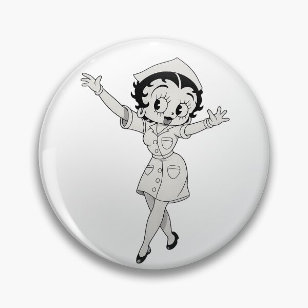 Item preview, Betty Boop - Vintage Cartoon Nurse Illustration for Retro Animation Fans designed and sold by RickE.