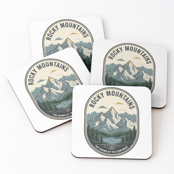 Item preview, Rocky Mountains Crown of the Continent Vintage Badge designed and sold by k3rstman1.
