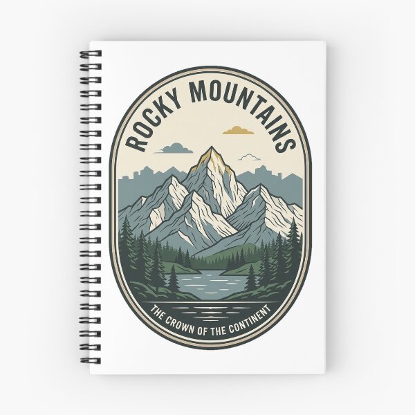 Item preview, Rocky Mountains Crown of the Continent Vintage Badge designed and sold by k3rstman1.
