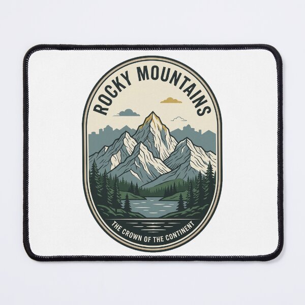 Item preview, Rocky Mountains Crown of the Continent Vintage Badge designed and sold by k3rstman1.