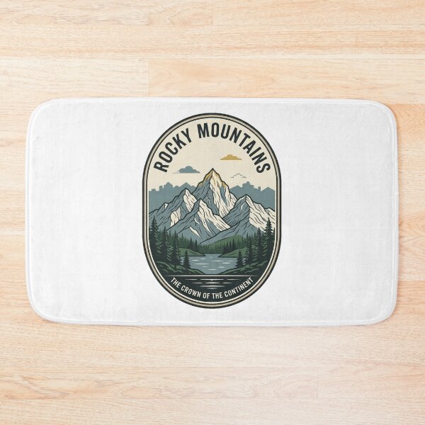 Item preview, Rocky Mountains Crown of the Continent Vintage Badge designed and sold by k3rstman1.