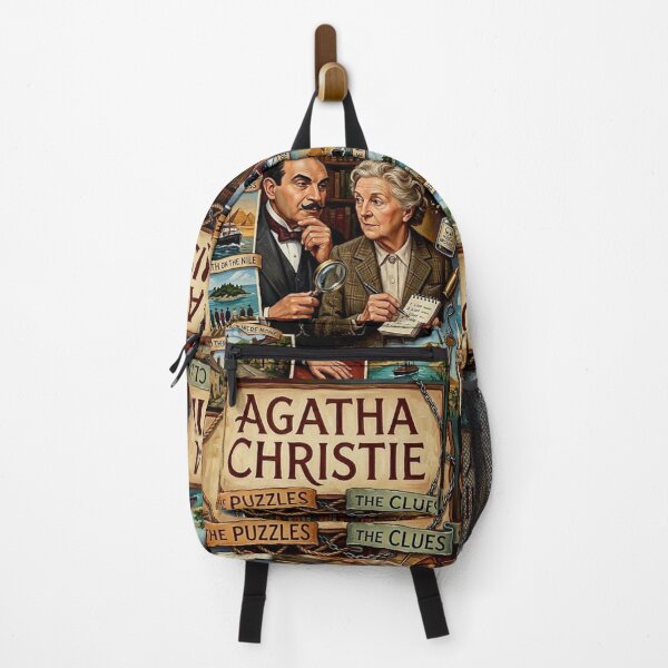 Item preview, Agatha Christie Poster – Hercule Poirot Miss Marple Whodunit Oil Painting designed and sold by Art's Diner.