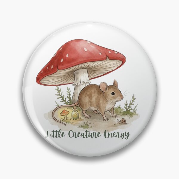 Item preview, Little Creature Energy Mouse Cottagecore Sticker designed and sold by HoneyBreezeCo.