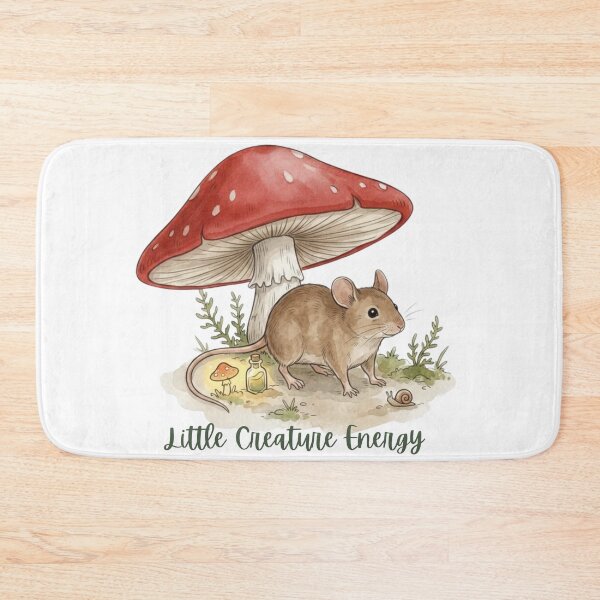 Item preview, Little Creature Energy Mouse Cottagecore Sticker designed and sold by HoneyBreezeCo.