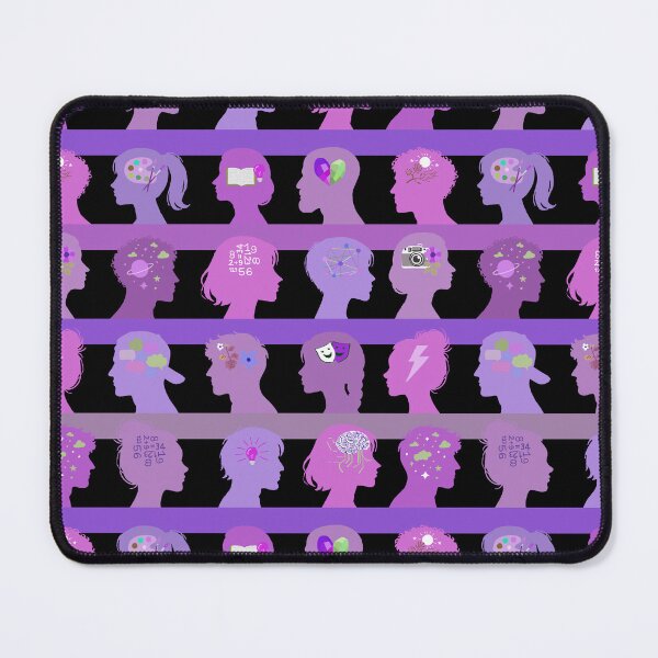 Item preview, Self Expressive world - black magenta and lavender  designed and sold by Fabricatemyart.