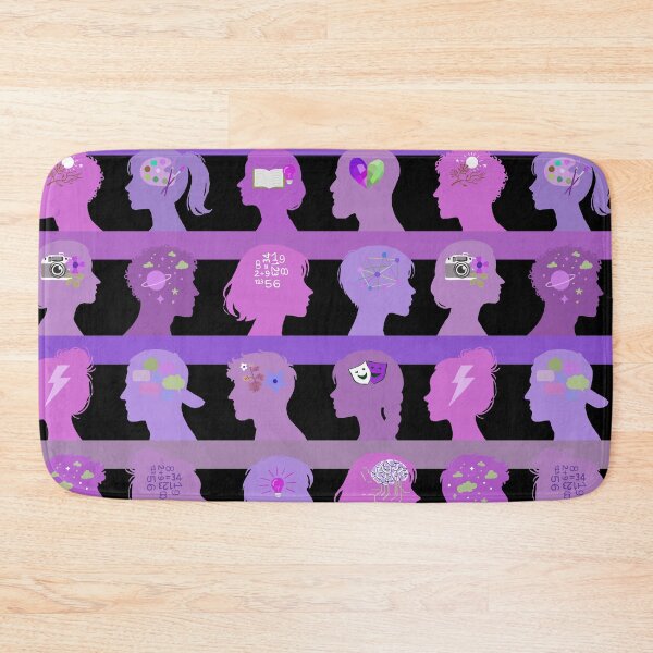 Item preview, Self Expressive world - black magenta and lavender  designed and sold by Fabricatemyart.