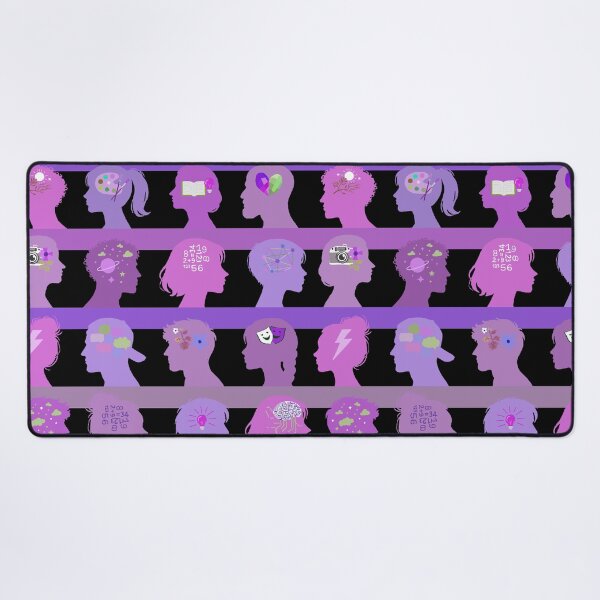 Item preview, Self Expressive world - black magenta and lavender  designed and sold by Fabricatemyart.